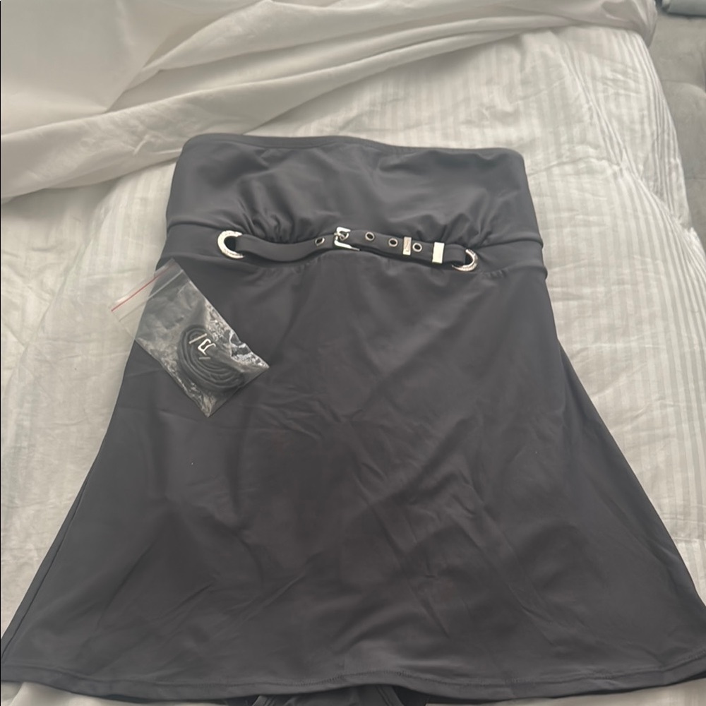 MICHAEL Michael Kors gray Swim Skirt